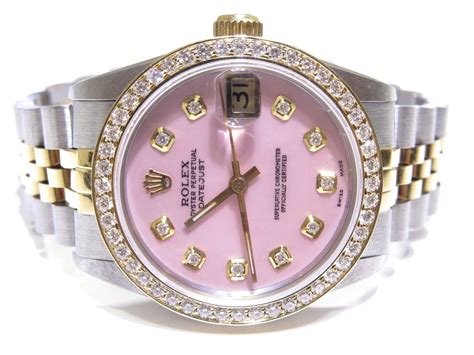 rolex pink face|pink rolex watches for women.